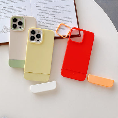 Case For iPhone 13 3 in 1 Designer in Yellow White Case Cover FoneFunShop   