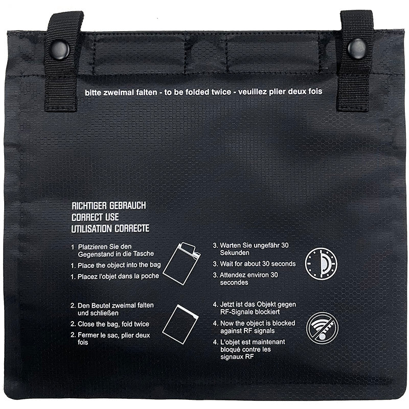 FWR Water Repellent Faraday Bag for Phone - Signal Blocking Pouch Magnetic Closure 25 x 17.5 cm (Fits up to 7") Faraday Bag FoneFunShop
