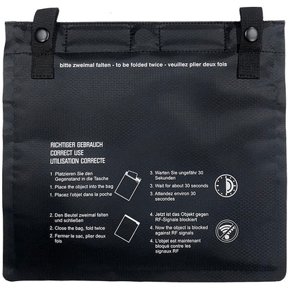 FWR Water Repellent Faraday Bag for Phone - Signal Blocking Pouch Magnetic Closure 25 x 17.5 cm (Fits up to 7") Faraday Bag FoneFunShop