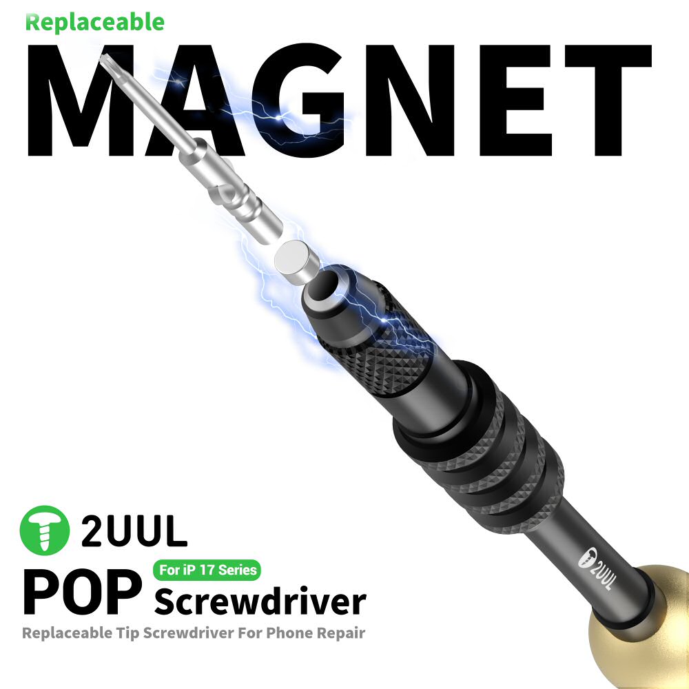 2UUL SD87 POP Screwdriver 4IP Enhanced Torx Replaceable Tip for Phone 17 Series Screwdriver FoneFunShop
