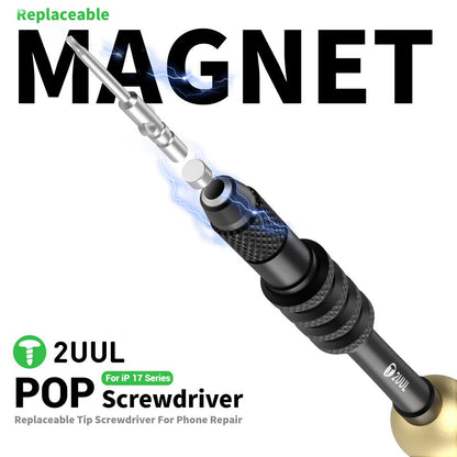 2UUL SD87 POP Screwdriver 4IP Enhanced Torx Replaceable Tip for Phone 17 Series Screwdriver FoneFunShop