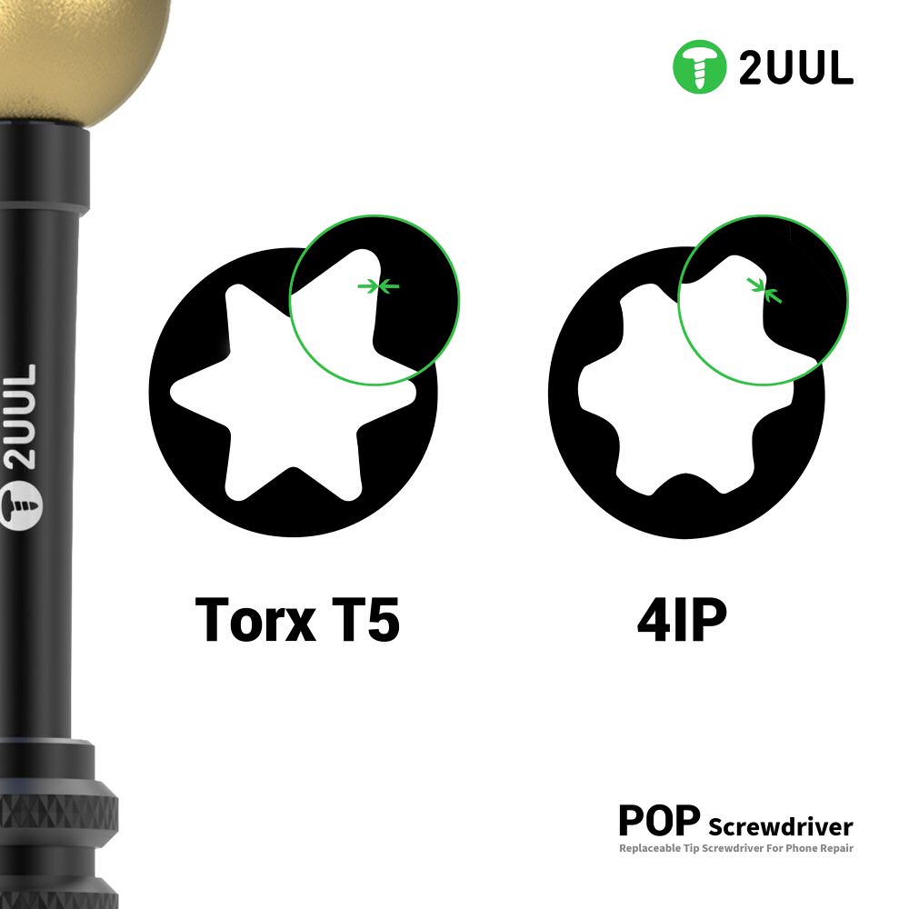 2UUL SD87 POP Screwdriver 4IP Enhanced Torx Replaceable Tip for Phone 17 Series Screwdriver FoneFunShop