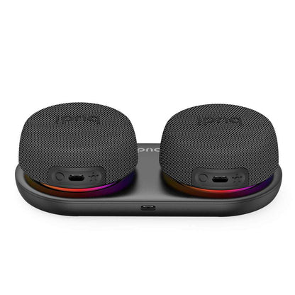 Budi Wireless Magnetic Stereo Speaker LED 8w 600mAH Budi FoneFunShop