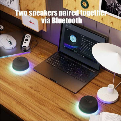 Budi Wireless Magnetic Stereo Speaker LED 8w 600mAH Budi FoneFunShop