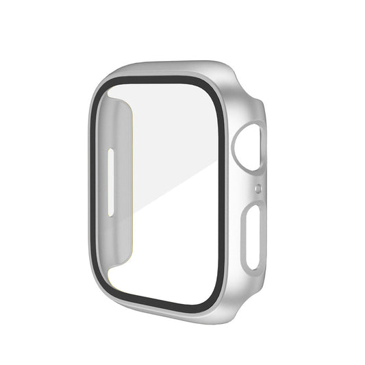 Case Screen Protector For Watch Series 7 45mm in Silver Full Body Cover Screen Protector FoneFunShop