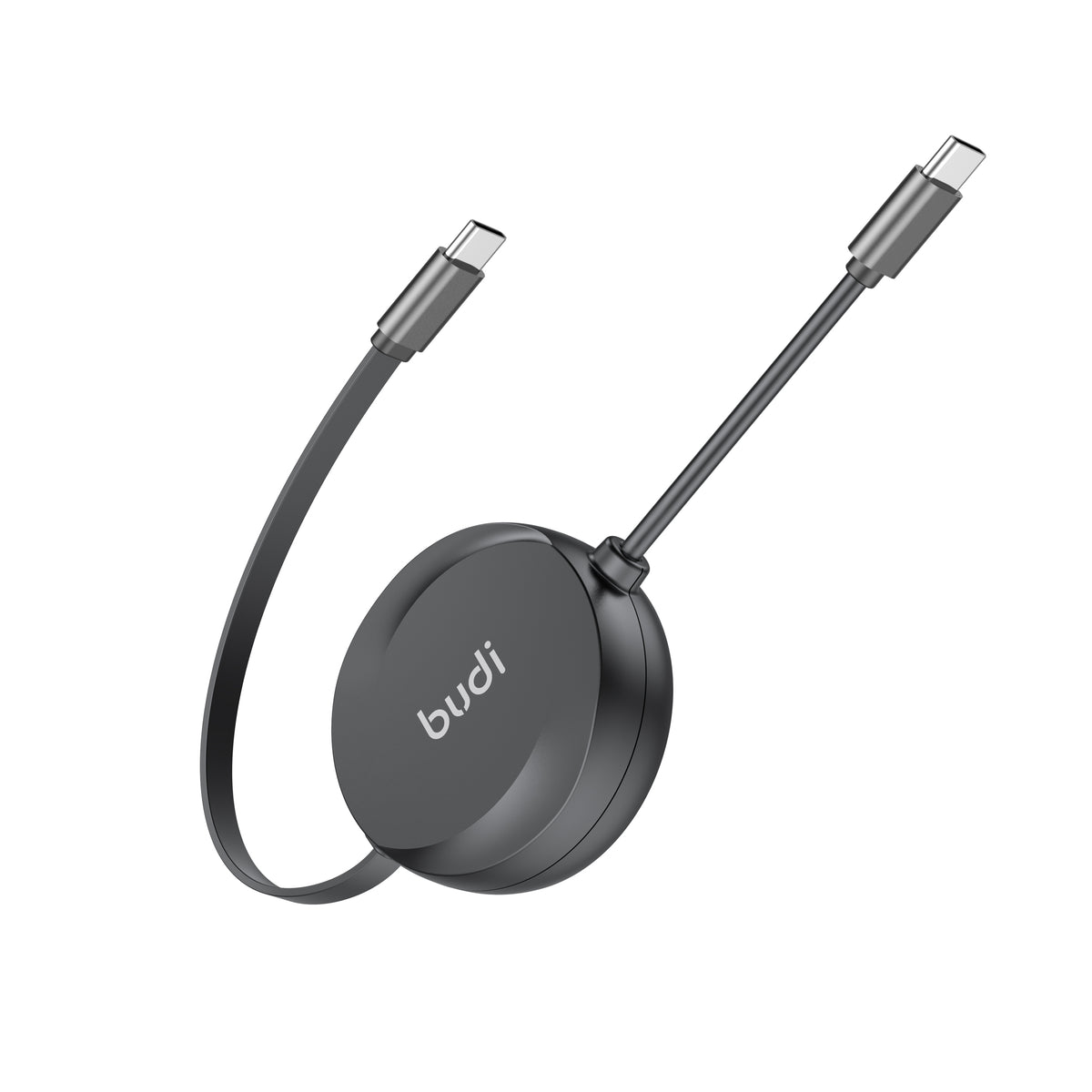 Budi 1M Retractable USB-C to USB-C Cable 65W PD Charge and Sync Cable FoneFunShop
