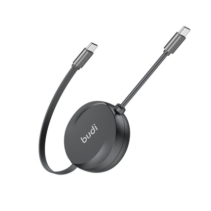 Budi 1M Retractable USB-C to USB-C Cable 65W PD Charge and Sync Cable FoneFunShop