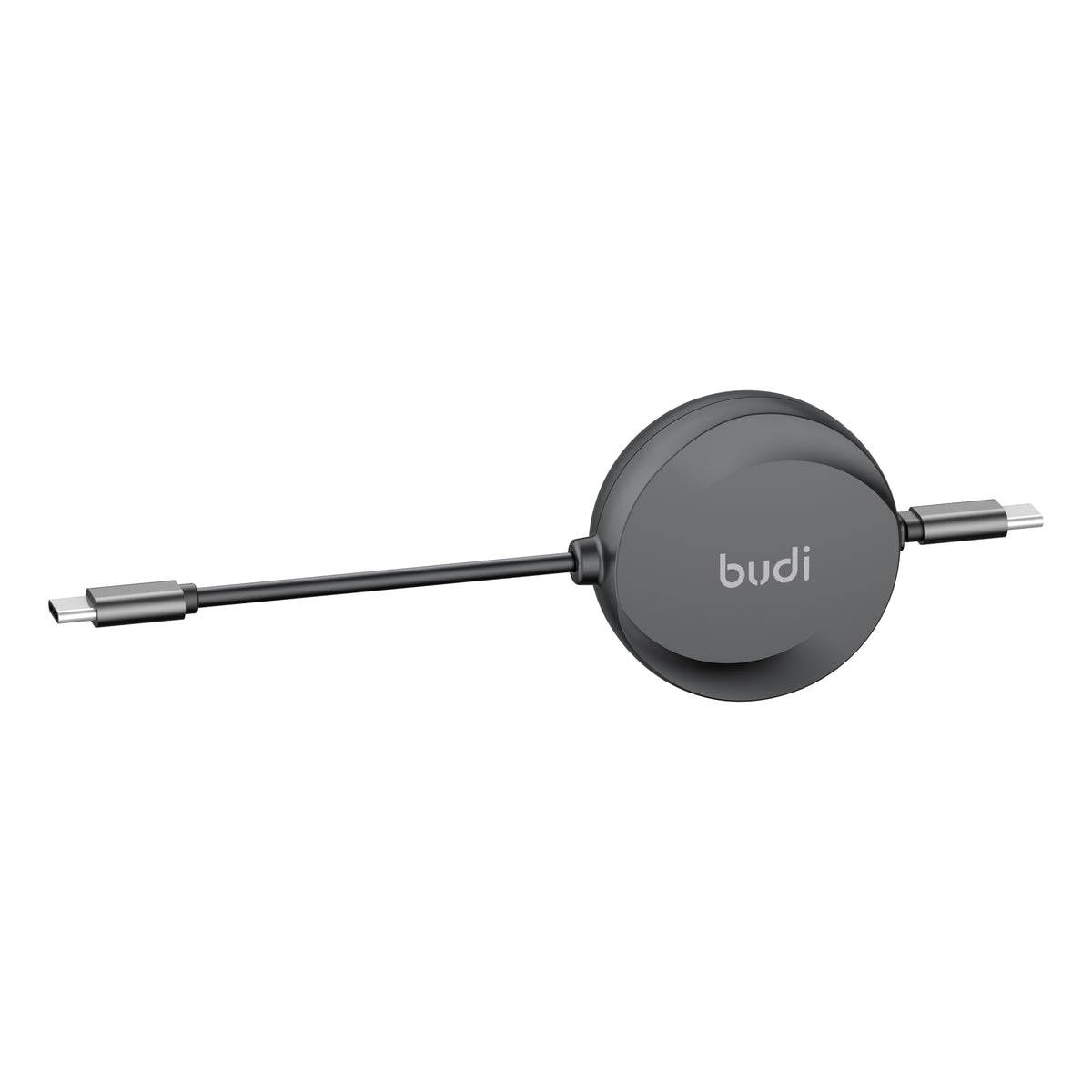 Budi 1M Retractable USB-C to USB-C Cable 65W PD Charge and Sync Cable FoneFunShop