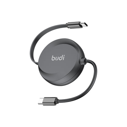 Budi 1M Retractable USB-C to USB-C Cable 65W PD Charge and Sync Cable FoneFunShop