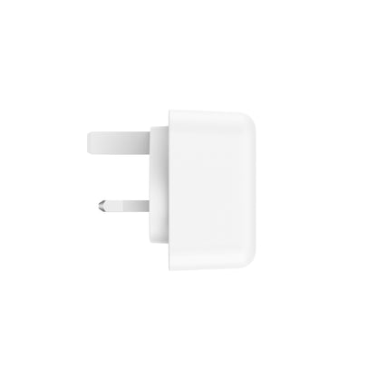 Budi 65W GaN Wall Charger USB-C PD and USB-A QC Dual Port UK Plug Wall Charger FoneFunShop