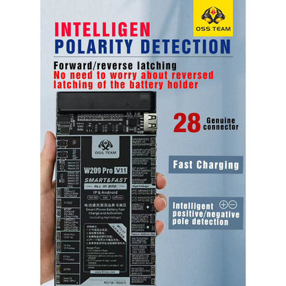 W209 Pro V11 Battery Activation Test Board For IPhone 7-17 & iWatch & Android Battery FoneFunShop