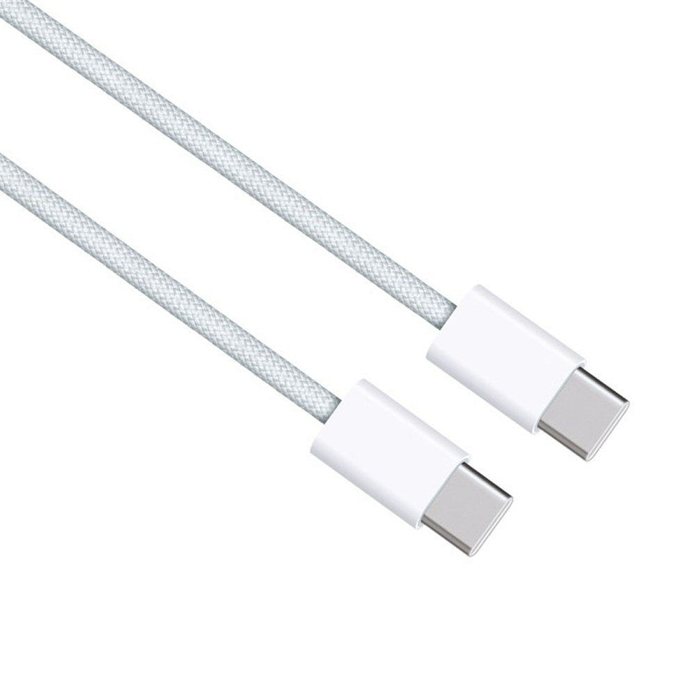 Apple 1M 60W USB-C to USB-C Woven White A2795 (14-Day Return) Cable FoneFunShop