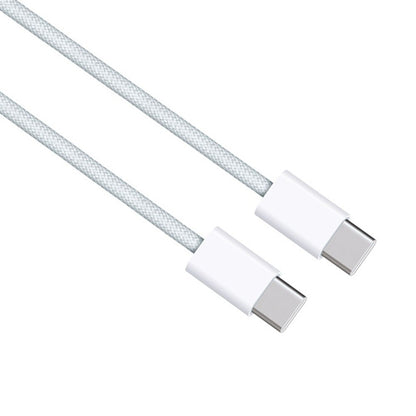 Apple 1M 60W USB-C to USB-C Woven White A2795 (14-Day Return) Cable FoneFunShop