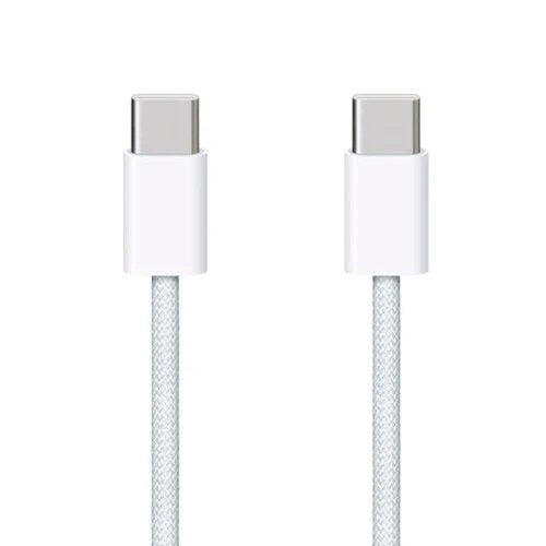 Apple 1M 60W USB-C to USB-C Woven White A2795 (14-Day Return) Cable FoneFunShop
