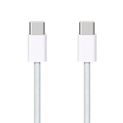 Apple 1M 60W USB-C to USB-C Woven White A2795 (14-Day Return) Cable FoneFunShop