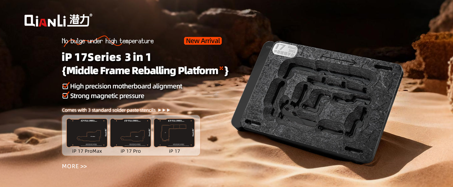 QianLi Middle Layer Reballing Station iPhone 17 17 Pro 17 Pro Max