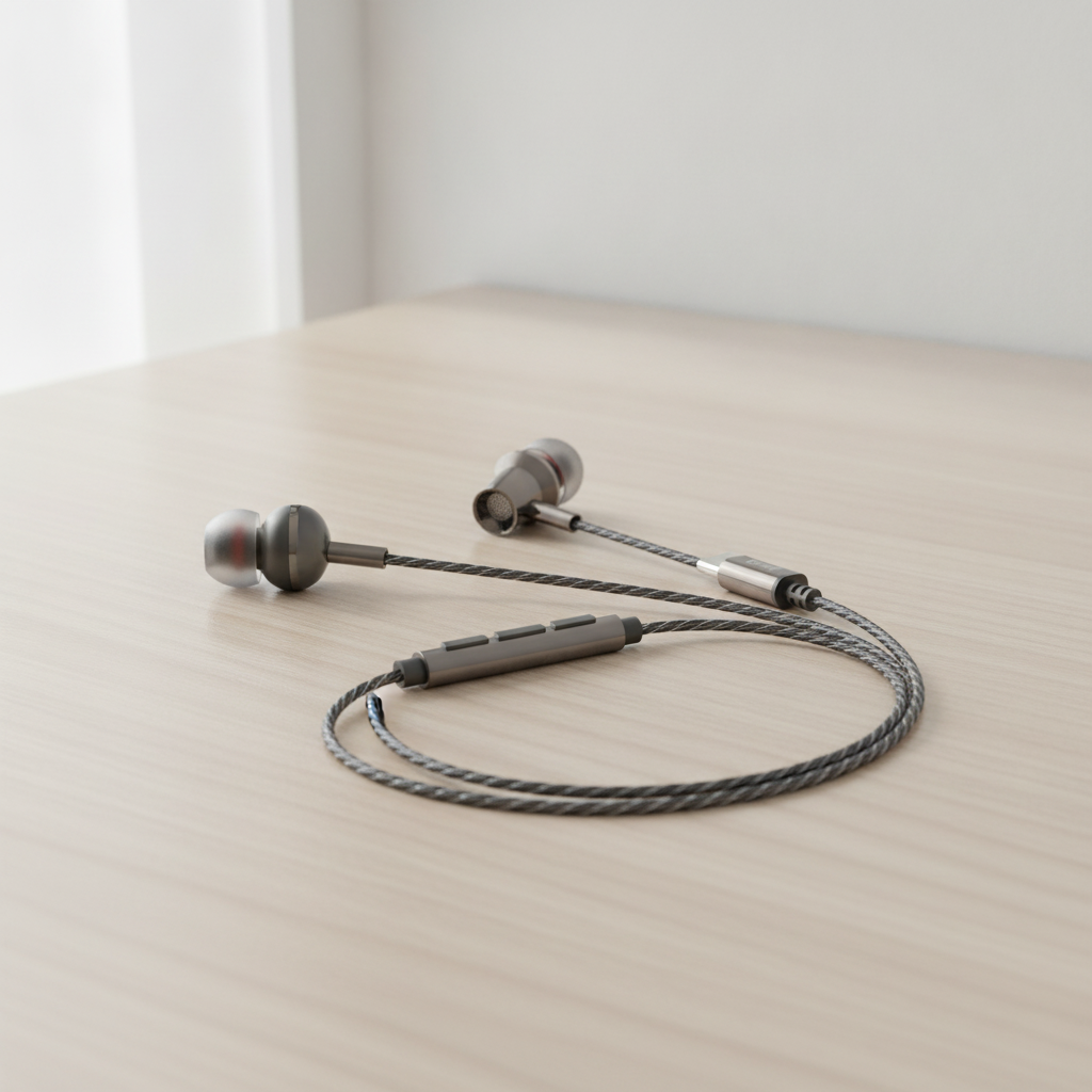 Budi EP79TB USB-C Metal Earphones True Sound with Mic 1.2M - lifestyle