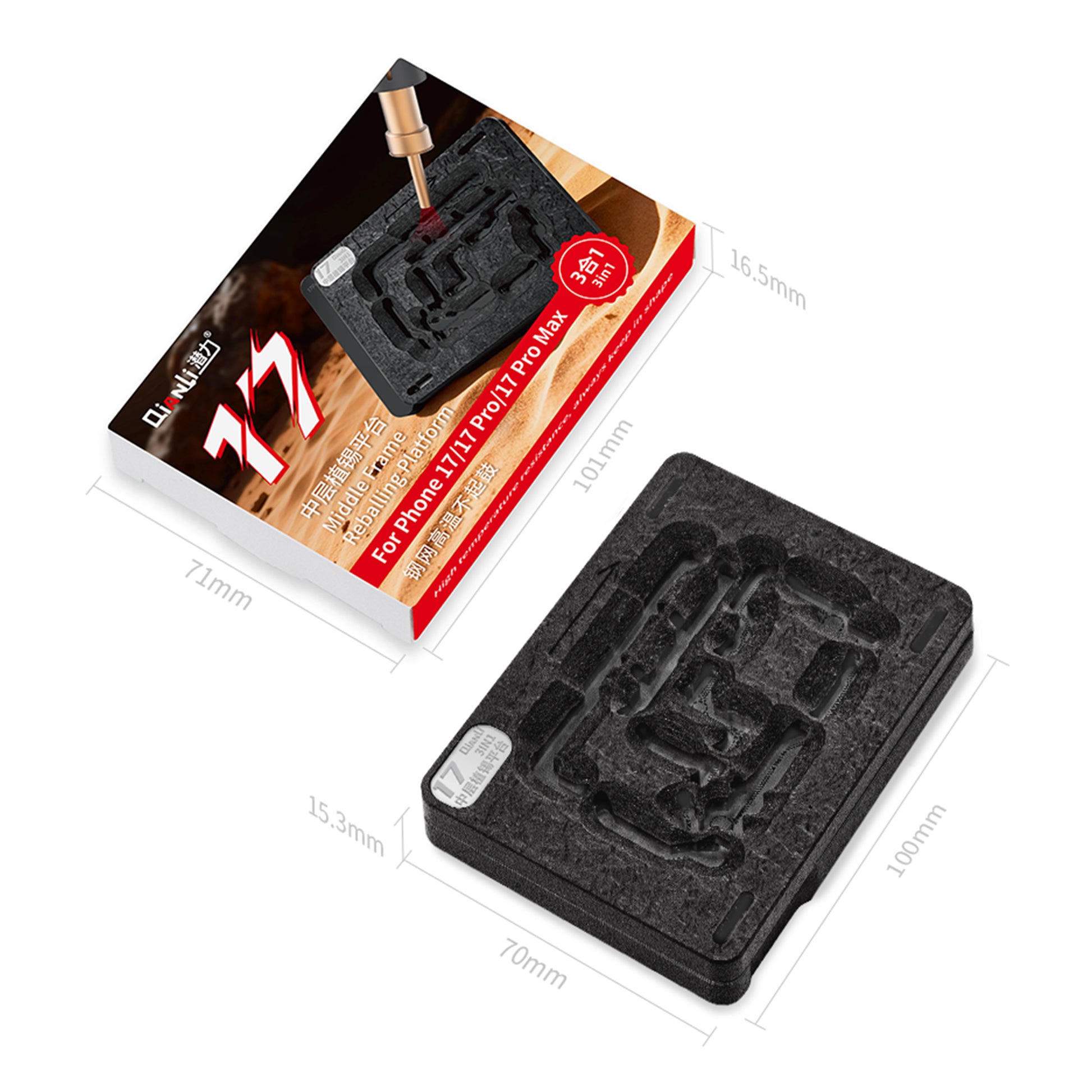 QianLi Middle Layer Reballing Station iPhone 17 17 Pro 17 Pro Max
