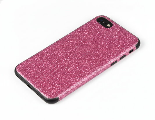 Back Protector For iPhone 7 Pink Glitter Bling Rear Protector Protector FoneFunShop