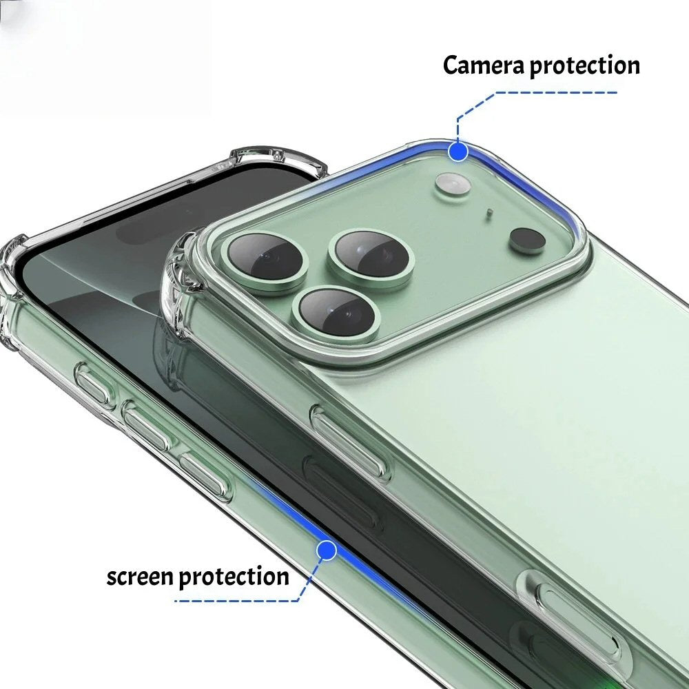 Case For iPhone 17 Pro Clear Transparent King Kong Tough Shockproof Armoured Case Cover FoneFunShop