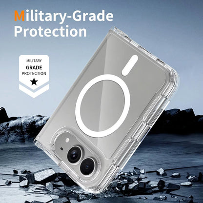 Clear Case For iPhone Duo Magnetic Charging Front and Back Clamshell Case Cover FoneFunShop
