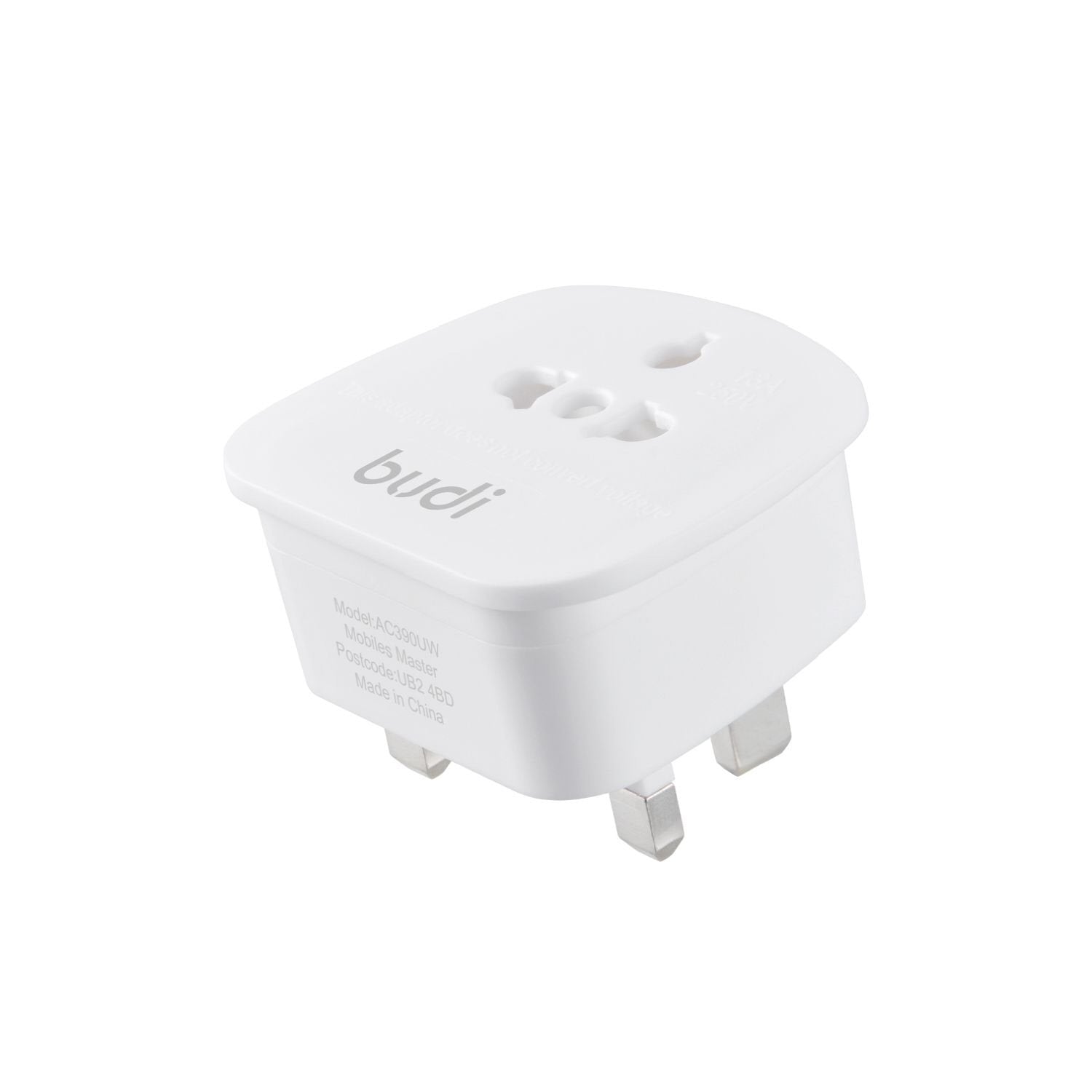 Budi UK Tourist Adapter Applicable in 50+ Countries Budi FoneFunShop