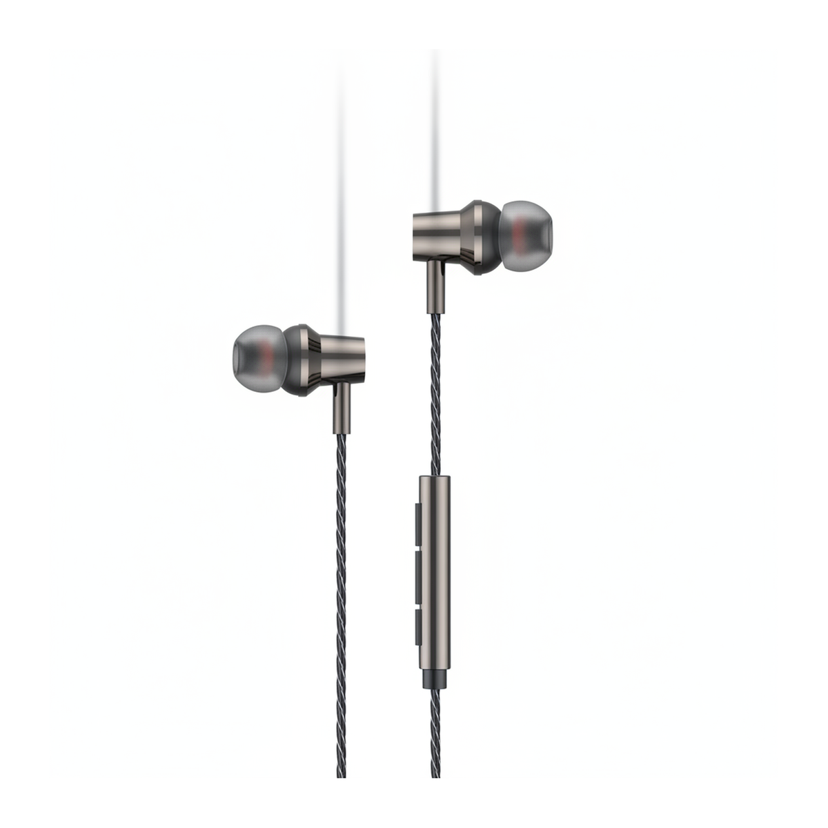 Budi EP79TB USB-C Metal Earphones True Sound with Mic 1.2M - side view