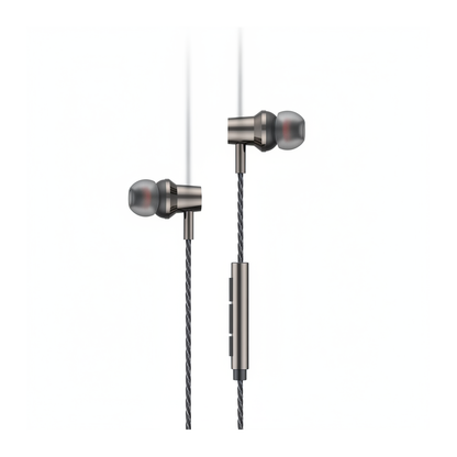 Budi EP79TB USB-C Metal Earphones True Sound with Mic 1.2M - side view