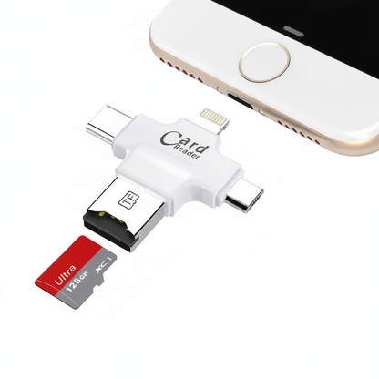MicroSD Card Reader For iPhone Type C and Micro USB OTG FoneFunShop