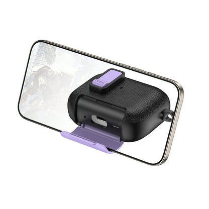 Case For AirPods Pro 3 3rd Gen with Secure Lock Clip Full-Body Shockproof Hard Protective Cover - Purple Case Cover FoneFunShop