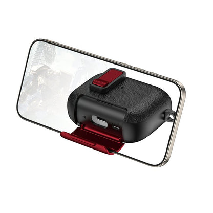 Case For AirPods Pro 3 3rd Gen with Secure Lock Clip Full-Body Shockproof Hard Protective Cover - Red Case Cover FoneFunShop