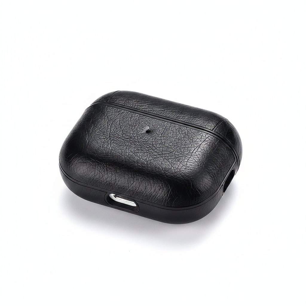 Case For Apple Airpods Pro 2 PU Leather Protection in Black Case Cover FoneFunShop