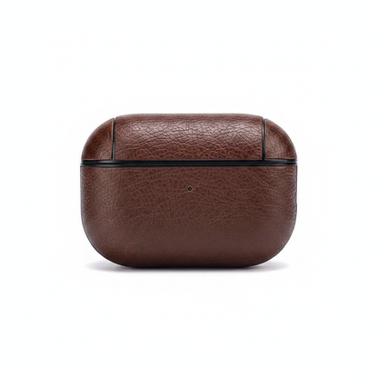 Case For Pods Pro 2 PU Leather Protection in Dark Brown Case Cover FoneFunShop