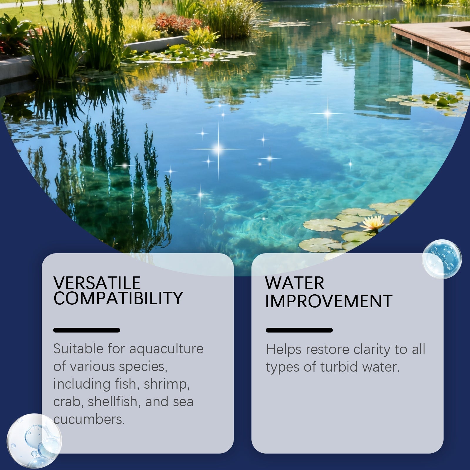 Aqua Guardian Pro Formula Pond Aquarium Water Clarifier Clear Cloudiness - Pack of 4 Aquarium FoneFunShop