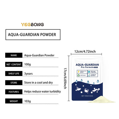 Aqua Guardian Pro Formula Pond Aquarium Water Clarifier Clear Cloudiness - Pack of 4 Aquarium FoneFunShop