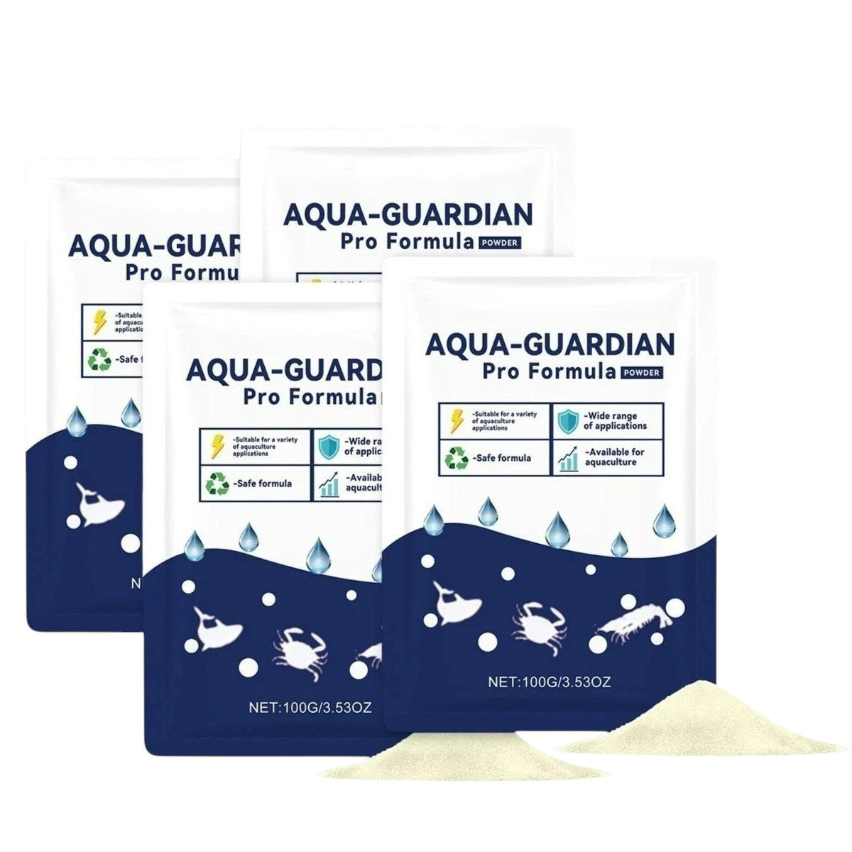 Aqua Guardian Pro Formula Pond Aquarium Water Clarifier Clear Cloudiness - Pack of 4 Aquarium FoneFunShop