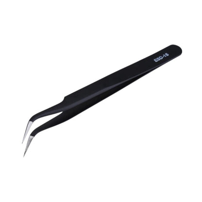 Angled Tweezers ESD Alloy Ergonomic For Phone Repair Tweezers FoneFunShop