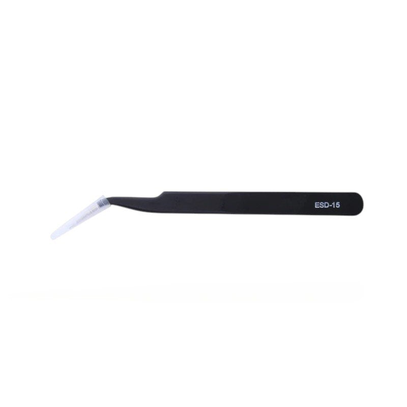 Angled Tweezers ESD Alloy Ergonomic For Phone Repair Tweezers FoneFunShop