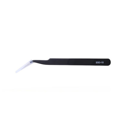 Angled Tweezers ESD Alloy Ergonomic For Phone Repair Tweezers FoneFunShop