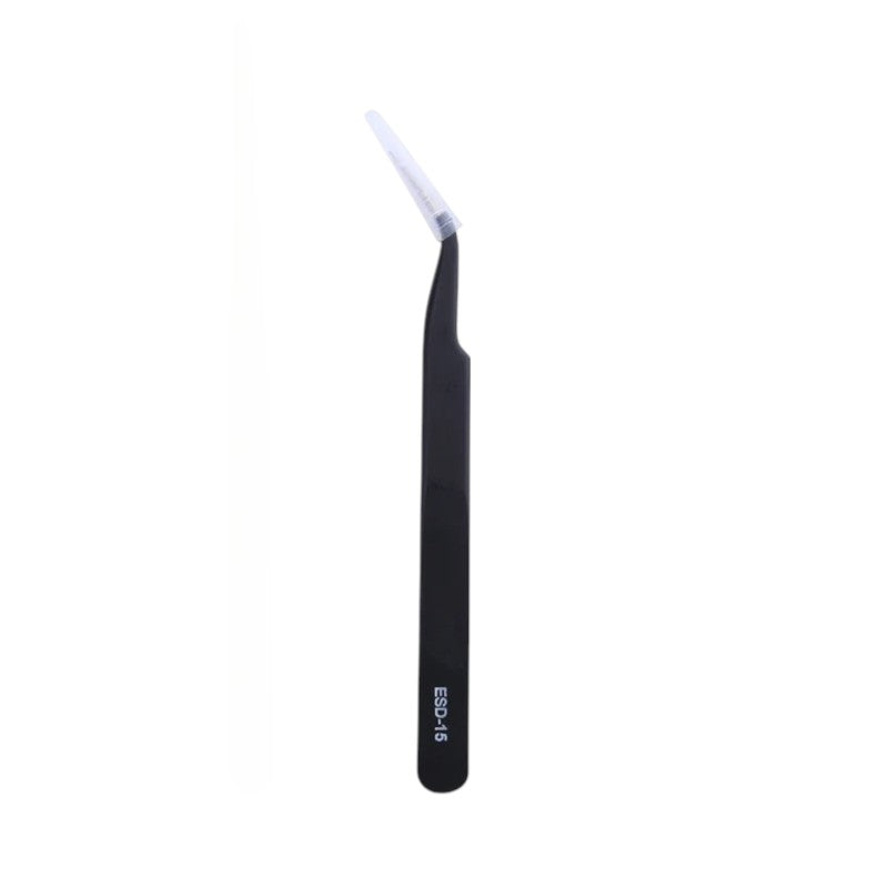 Angled Tweezers ESD Alloy Ergonomic For Phone Repair Tweezers FoneFunShop