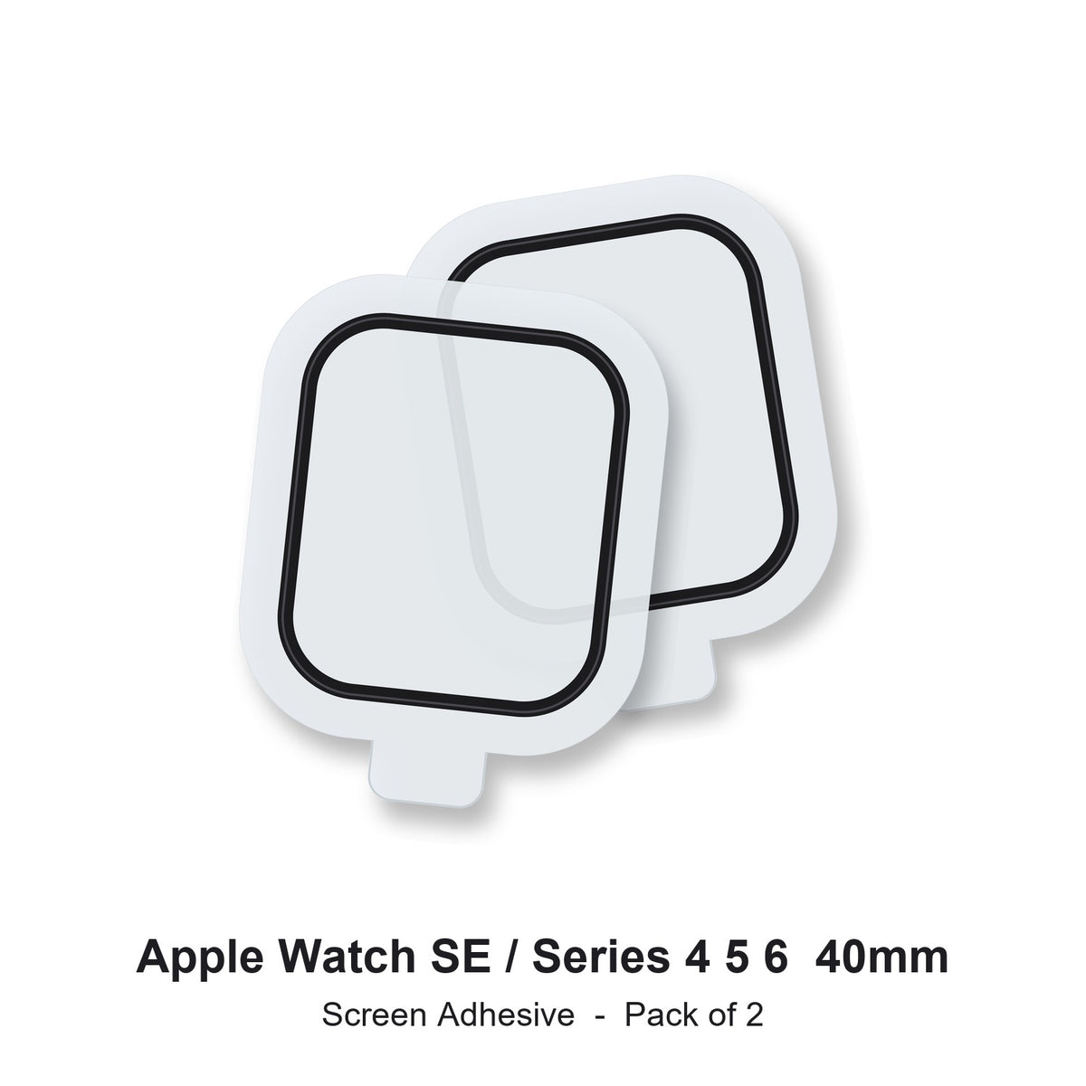 Adhesive For Apple Watch Screen SE 2 / SE 3 / Series 4 5 6 40mm Pack of 2 Adhesive FoneFunShop
