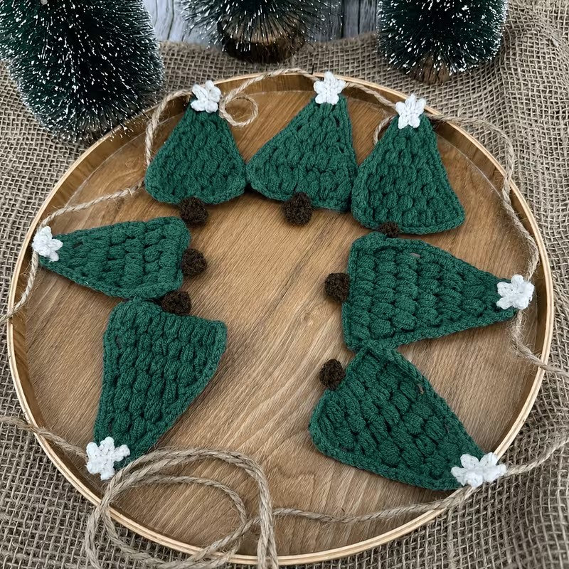 Christmas Tree Garland Banner Fireplace Wall Hanging Home Decoration Christmas FoneFunShop