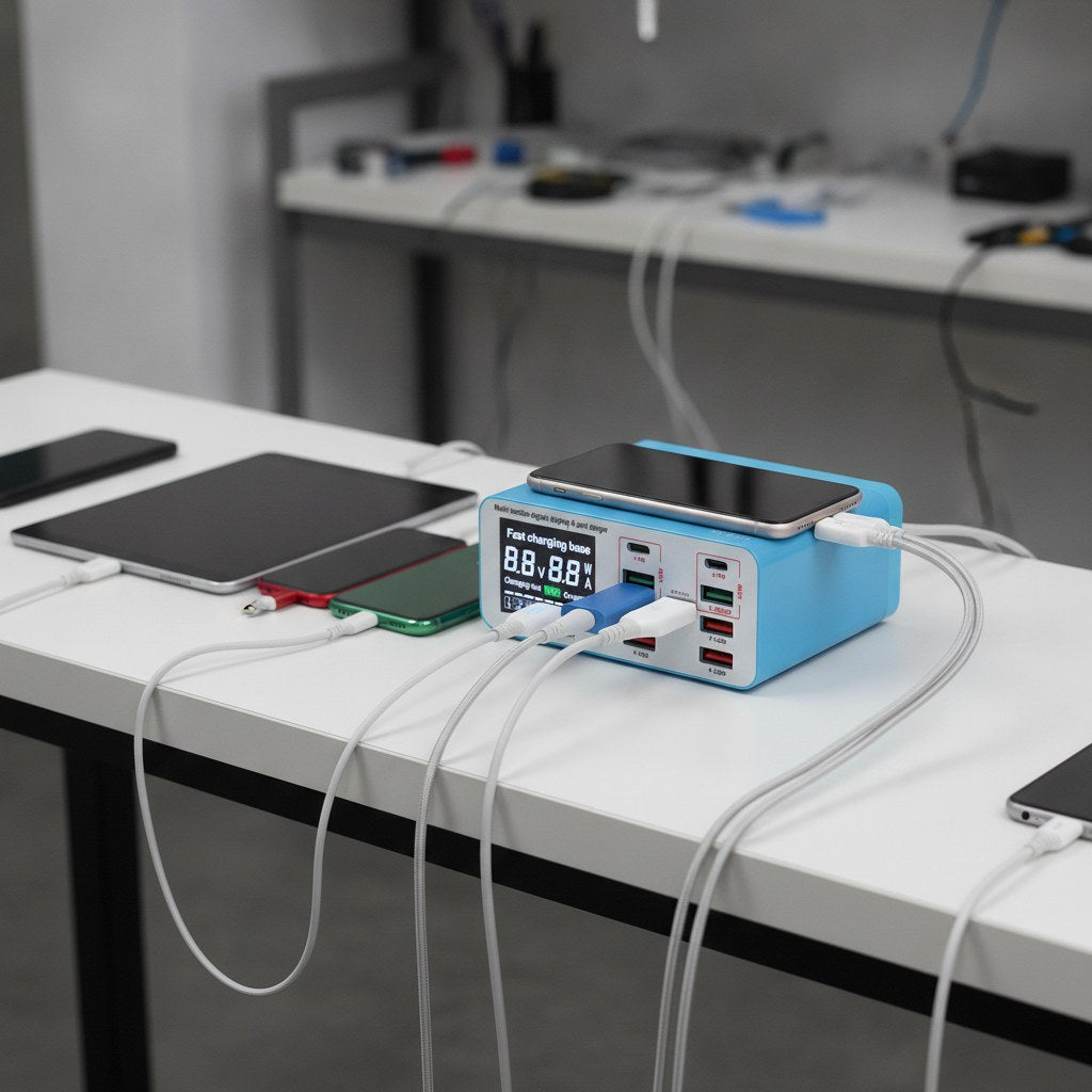 8 Port Charging Station Relife RL304S High Power Fast USB LED Display Relife FoneFunShop