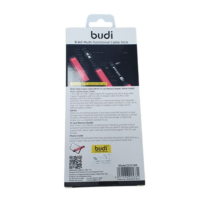 Multi Universal Charging Cable Stick for Travel in Red (Pack of 2) Cable FoneFunShop