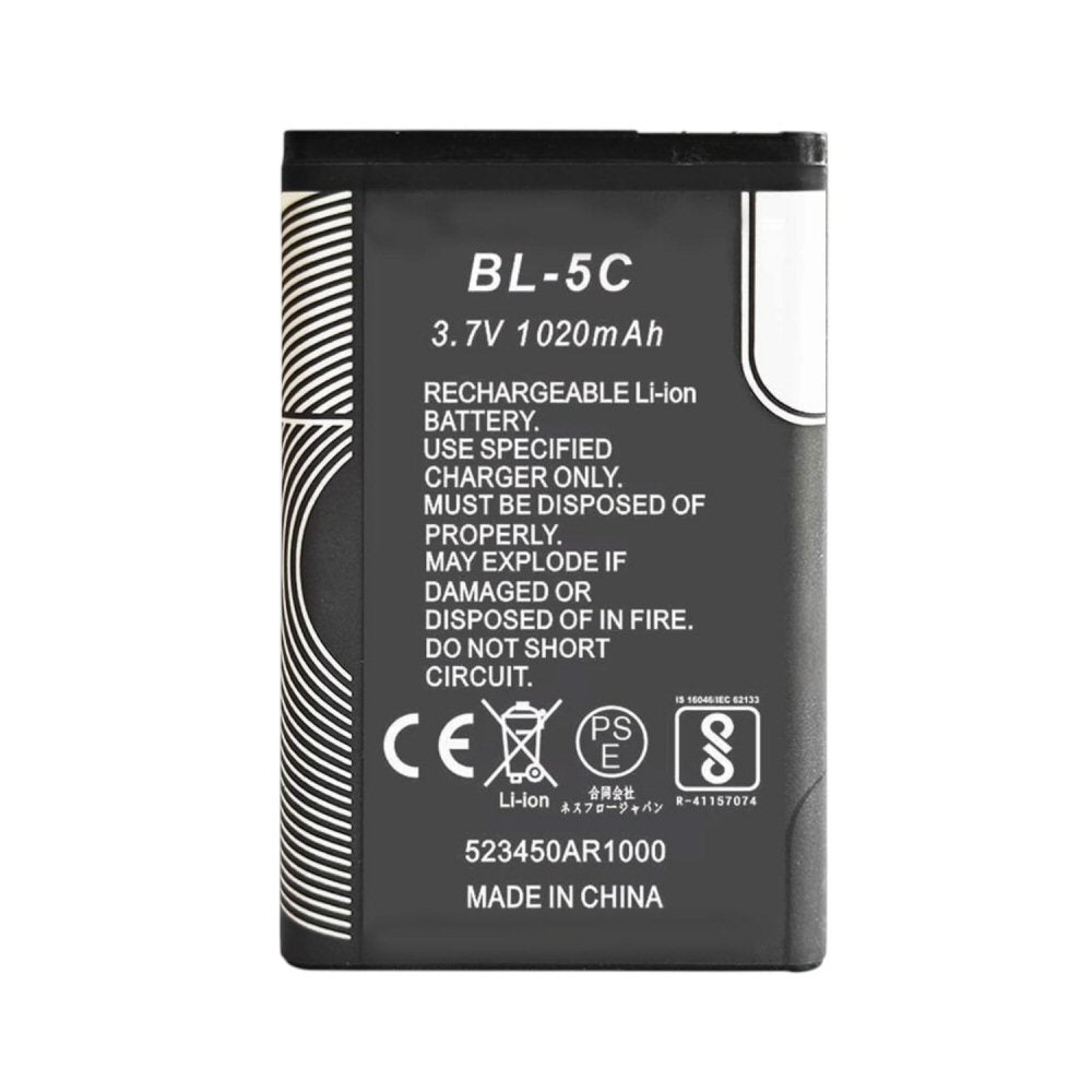 Battery for Nokia BL-5C 3.7V 1020mAh Battery FoneFunShop