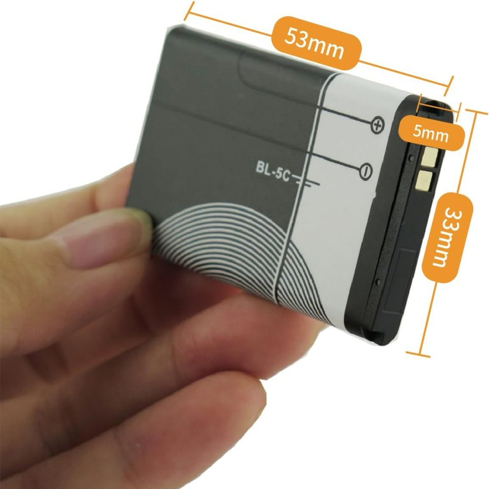 Battery for Nokia BL-5C 3.7V 1020mAh Battery FoneFunShop
