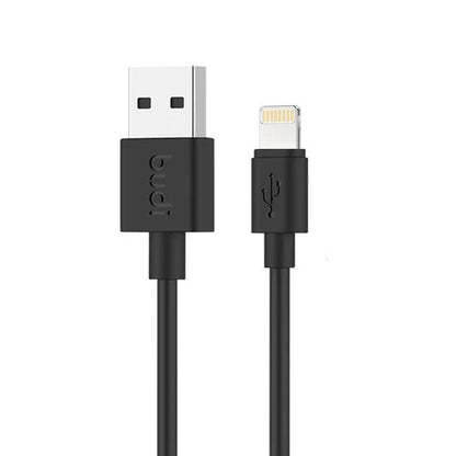Budi USB-A To 8Pin Cable For iPhone 1M Black Cable FoneFunShop