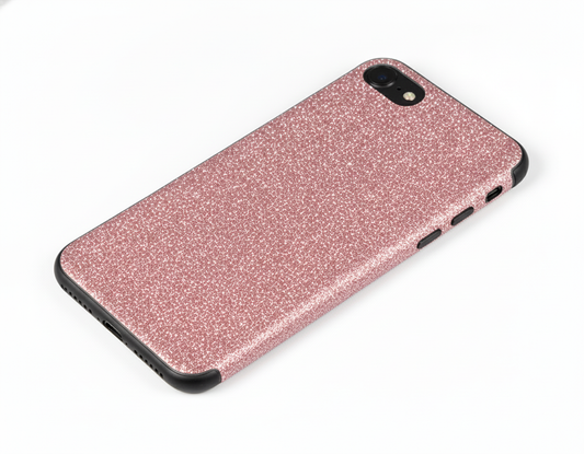 Back Protector For iPhone 8 Pink Glitter Bling Rear Protector Protector FoneFunShop