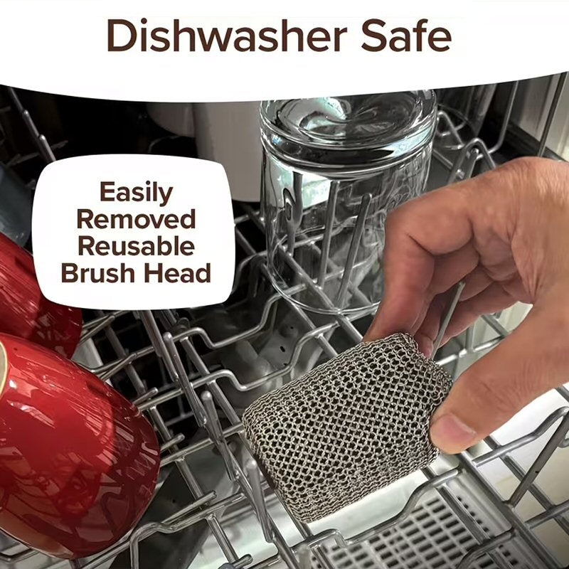 Electric BBQ Grill Brush, Cordless Rotary Cleaner with Detachable Brush 350RPM Motor