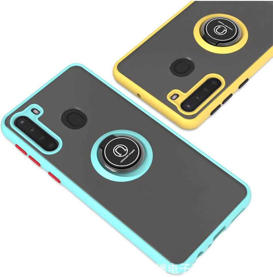 Case For Samsung S22 Plus Black Slimline Low Profile With Ring Holder Case Cover FoneFunShop